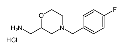 (4-(4-Fluorobenzyl)Morpholin-2-yl)Methanamine hydrochloride structure
