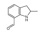 2,3-dihydro-2-Methyl-1H-Indole-7-carboxaldehyde结构式