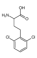 2-amino-4-(2,6-dichlorophenyl)butanoic acid Structure