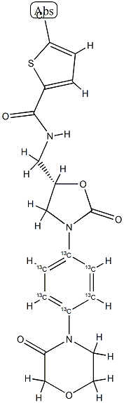 Rivaroxaban-13C6 Structure