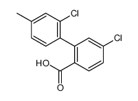 4-chloro-2-(2-chloro-4-methylphenyl)benzoic acid结构式
