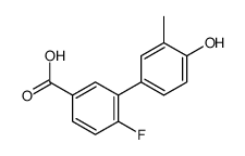 4-fluoro-3-(4-hydroxy-3-methylphenyl)benzoic acid Structure