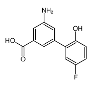 3-amino-5-(5-fluoro-2-hydroxyphenyl)benzoic acid Structure