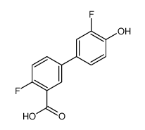 2-fluoro-5-(3-fluoro-4-hydroxyphenyl)benzoic acid结构式