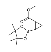 methyl (1R,2R)-2-(4,4,5,5-tetramethyl-1,3,2-dioxaborolan-2-yl)cyclopropane-1-carboxylate结构式