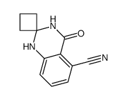 4-Oxospiro[1,2,3,4-tetrahydroquinazoline-2,1'-cyclobutane]-5-carbonitrile structure