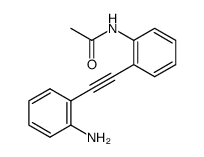 N-{2-[(2-aminophenyl)ethynyl]phenyl}acetamide结构式