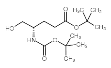 t-butyl 4-boc-(s)-amino-5-hydroxypentanoate Structure