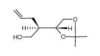 (2R)-2-[(4R)-2,2-dimethyl-1,3-dioxolan-4-yl]pent-4-en-1-ol结构式