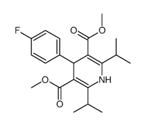 DIMETHYL 1,4-DIHYDRO-2,6-DIISOPROPYL-4-(4-FLUOROPHENYL)-PYRIDINE-3,5-DICARBOXYLATE structure