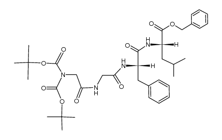 Boc2-Gly-Gly-Phe-Leu-OBzl结构式