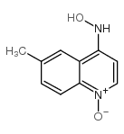 6-METHYL-4-HYDROXYLAMINOQUINOLINE1-OXIDE结构式