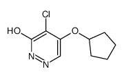 5-chloro-4-cyclopentyloxy-1H-pyridazin-6-one Structure