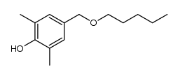 2,6-dimethyl-4-(pentyloxymethyl)phenol Structure