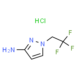 1-(2,2,2-Trifluoroethyl)-1H-pyrazol-3-amine hydrochloride Structure