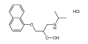 (-)-Hydroxypropranolol Hydrochloride结构式