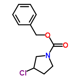 Benzyl 3-chloro-1-pyrrolidinecarboxylate结构式
