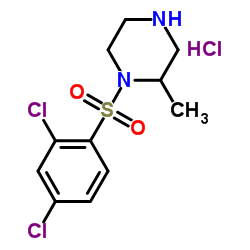1-(2,4-Dichloro-benzenesulfonyl)-2-Methyl-piperazine hydrochloride结构式
