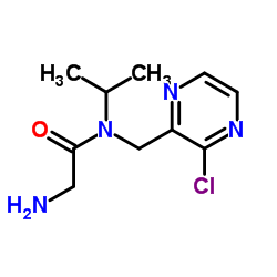 N-[(3-Chloro-2-pyrazinyl)methyl]-N-isopropylglycinamide Structure