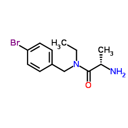 N-(4-Bromobenzyl)-N-ethyl-L-alaninamide Structure