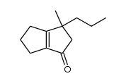3-methyl-3-propyl-2,3,5,6-tetrahydropentalen-1(4H)-one结构式