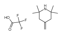 4-methylene-2,2,6,6-tetramethylpiperidinium trifluoroacetate Structure