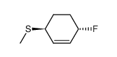 Cyclohexene, 3-fluoro-6-(methylthio)-, trans- (9CI) structure