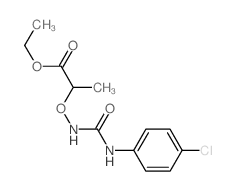 ethyl 2-[(4-chlorophenyl)carbamoylamino]oxypropanoate structure