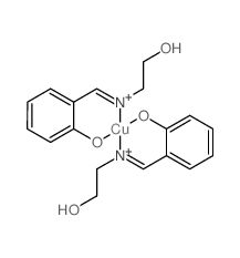 copper; (6Z)-6-[(2-hydroxyethylamino)methylidene]cyclohexa-2,4-dien-1-one structure