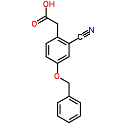 [4-(Benzyloxy)-2-cyanophenyl]acetic acid结构式