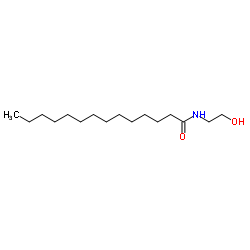 N-(2-Hydroxyethyl)tetradecanamide structure