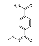 1-(4-carbamoylphenyl)-3,3-dimethyltriazene-1-oxide结构式