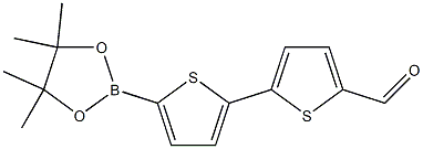 5'-(4,4,5,5-tetramethyl-1,3,2-dioxaborolan-2-yl)-[2,2'-bithiophene]-5-carbaldehyde Structure