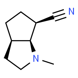 Cyclopenta[b]pyrrole-6-carbonitrile, octahydro-1-methyl-, (3aalpha,6beta,6aalpha)- (9CI) structure