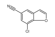 7-氯苯并呋喃-5-甲腈结构式