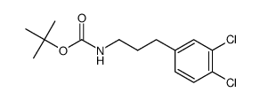 tert-butyl 3-(3 ,4-dichlorophenyl)propylcarbamate结构式