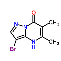 3-Bromo-5,6-dimethylpyrazolo[1,5-a]pyrimidin-7(4H)-one结构式