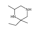 2-Ethyl-2,6-dimethyl-piperazine Structure