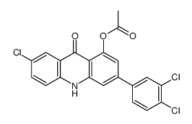 1-[Acetyloxy]-7-chloro-3-[3,4-dichlorophenyl]-9(10H)-acridinone Structure