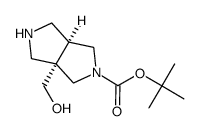 cis-tert-butyl 3a-(hydroxymethyl)hexahydropyrrolo[3,4-c]pyrrole-2(1H)-carboxylate Structure