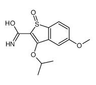 5-methoxy-1-oxo-3-propan-2-yloxy-1-benzothiophene-2-carboxamide Structure