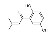 1-(2,5-dihydroxyphenyl)-3-methyl-2-buten-1-one Structure