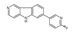 7-(6-fluoranylpyridin-3-yl)-5H-pyrido[4,3-b]indole Structure