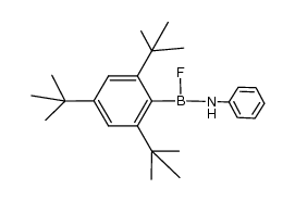 2,4,6-tri-t-butylphenyl-fluoro-(phenylamino)borane Structure