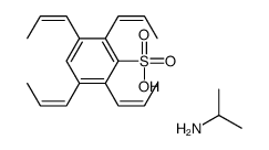 Benzenesulfonic acid, (tetrapropenyl)-, compd. with 2-propanamine (1:1) Structure
