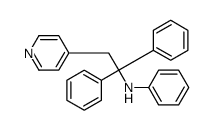 N-(1,1-diphenyl-2-pyridin-4-ylethyl)aniline结构式