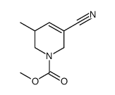 1(2H)-Pyridinecarboxylic acid,5-cyano-3,6-dihydro-3-methyl-,methyl ester结构式