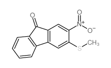 9H-Fluoren-9-one,3-(methylthio)-2-nitro- Structure