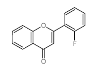 4H-1-Benzopyran-4-one,2-(2-fluorophenyl)- Structure