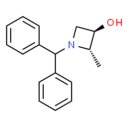 (2S,3R)-1-(二苯基甲基)-2-甲基氮杂环丁烷-3-醇结构式